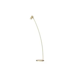 Puck golvlampa, matt mässing 125cm