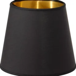 Queen Lampskärm Svart/Guld 10cm