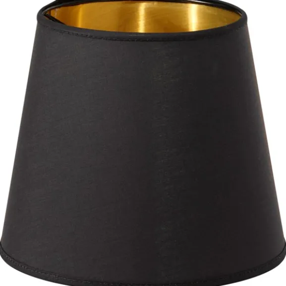 Queen Lampskärm Svart/Guld 10cm