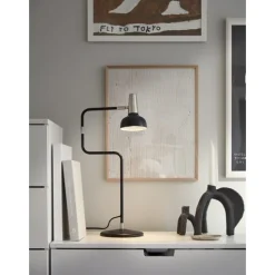 Ray bordslampa, svart/mässing 56cm