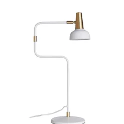 Ray bordslampa, vit/mässing 56cm