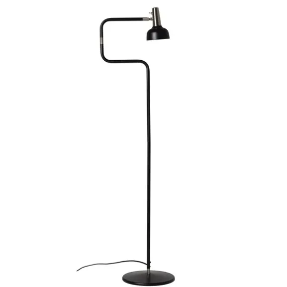 Ray golvlampa, svart/nickel 127cm
