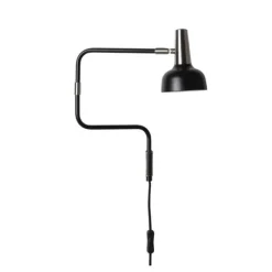 RAY vägglampa, svart/nickel 57cm