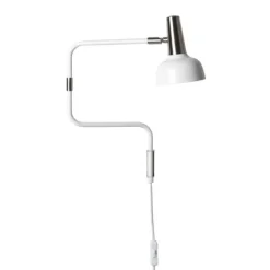 Ray vägglampa, vit/silver 57cm