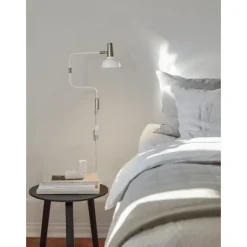 Ray vägglampa, vit/silver 57cm