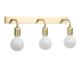 Regal vägglampa 3 IP44 borstad mässing E27