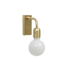 Regal vägglampa 1 IP44 polished mässing