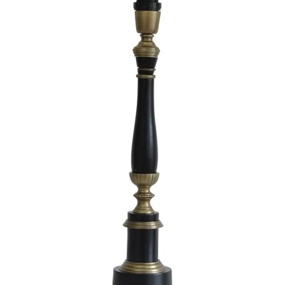 Regent Lampfot Svart/mässing 10cm