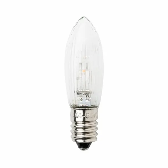 Reservlampa E10 universal LED 0,3W klar, 7-pack