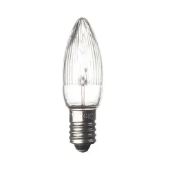 Reservlampa E10 12V 3W klar 3-pack