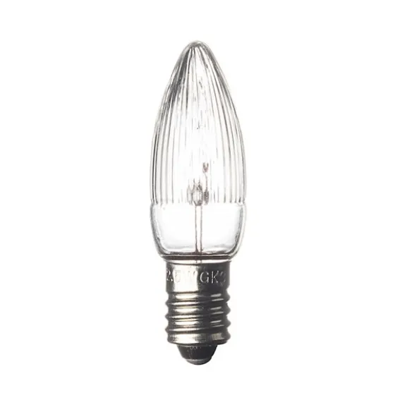 Reservlampa E10 12V 3W klar 3-pack