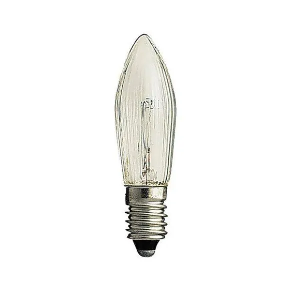 Reservlampa E10 23V 3W, klar 3-pack