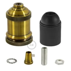 Retro lamphållare E27 i aluminium