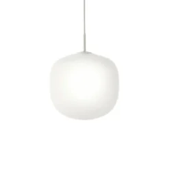 Rime pendel, grå/opal 37cm
