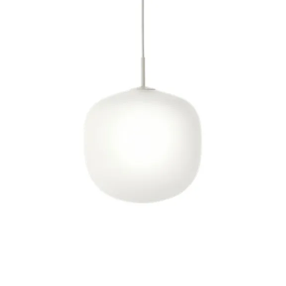 Rime pendel, grå/opal 37cm