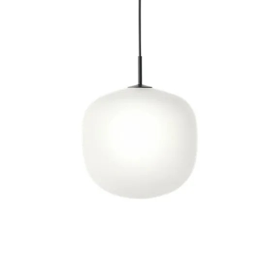 Rime pendel, svart/opal 37cm