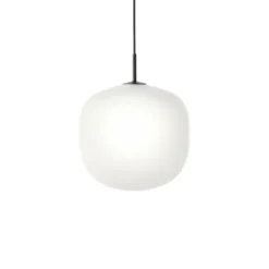 Rime pendel, svart/opal 37cm