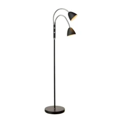 Room Golvlampa 2L Svart/Krom