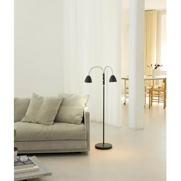 Room Golvlampa 2L Svart/Krom