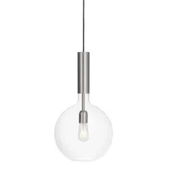 Rosdala taklampa, råjärn/klarglas 30cm