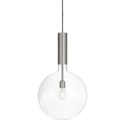 Rosdala XL taklampa, råjärn/klarglas 40cm