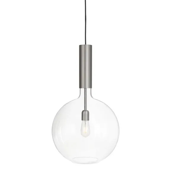Rosdala XL taklampa, råjärn/klarglas 40cm