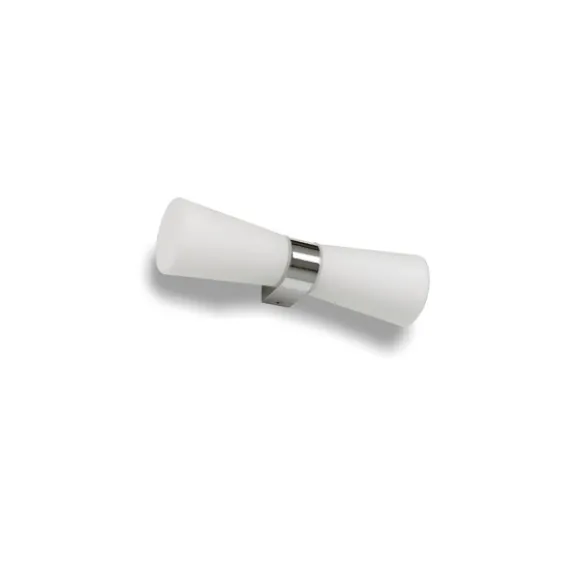 Roxen 2 vägglampa, krom