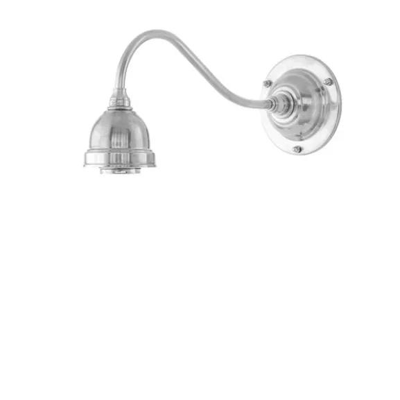 Runeberg Vägglampa, förnicklad mässing