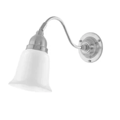 Runeberg Vägglampa, förnicklad mässing