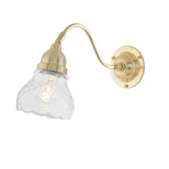 Runeberg Vägglampa, mässing