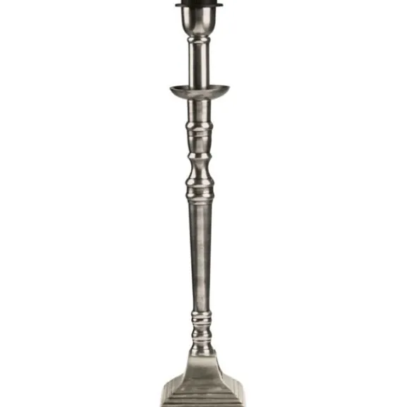 Salong lampfot, antiksilver 33cm