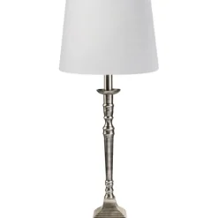 Salong lampfot, antiksilver 33cm