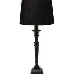Salong Lampfot Matt Svart 42cm