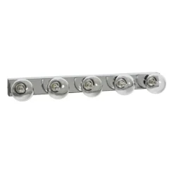 Sandhamn 5 vägglampa, krom/klar 59,5cm