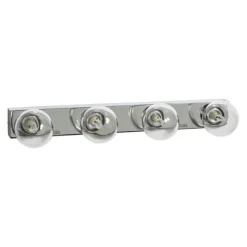 Sandhamn 4 vägglampa, krom/klar 49,5cm