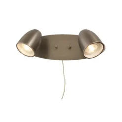 SANDNES vägglampa dubbel, tenn