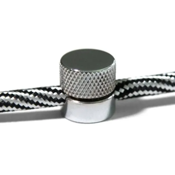 Sarè - kabelklammer för textilkabel Krom 2-pack