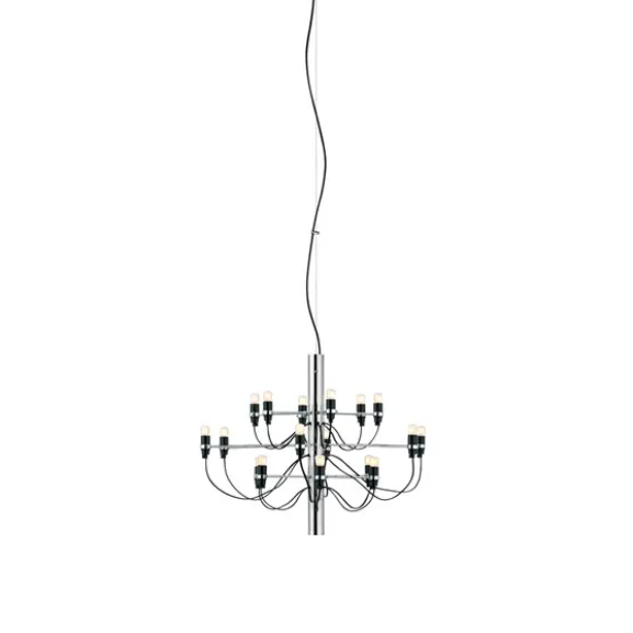 Sarfatti 2097/18 takkrona inkl. ljuskällor, Krom 69cm