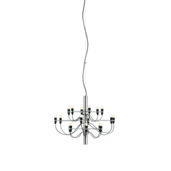 Sarfatti 2097/18 takkrona inkl. ljuskällor, Krom 69cm