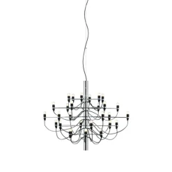 Sarfatti 2097/30 takkrona LED inkl. ljuskällor, Krom 88cm