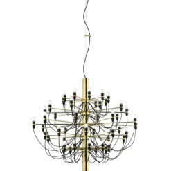 Sarfatti 2097/50 takkrona LED inkl. ljuskällor, Mässing 100cm