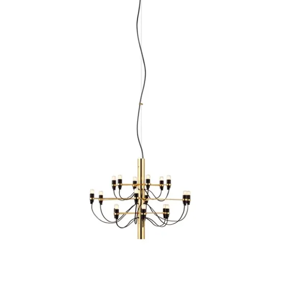 Sarfatti 2097/18 takkrona LED inkl. ljuskällor, Mässing 69cm