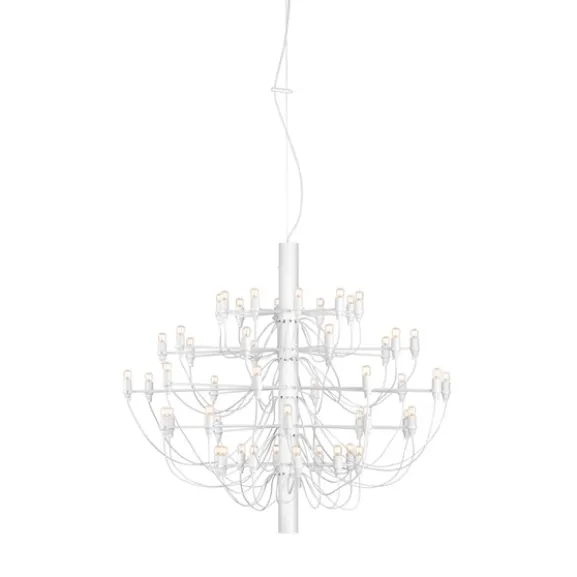 Sarfatti 2097/50 takkrona LED inkl. ljuskällor, Vit 100cm