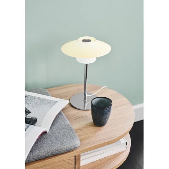SCANDINAVIA Bordlampa Ø20 Opal / Krom