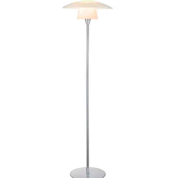 SCANDINAVIA Golvlampa Ø40 Opal / Krom