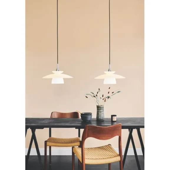 SCANDINAVIA Taklampa Ø40 Opal / Krom