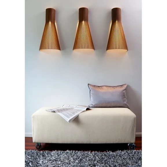 Secto vägglampa, svart 60cm