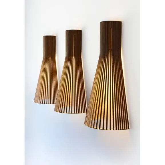 Secto vägglampa, svart 60cm
