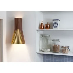 Secto vägglampa, svart 45cm