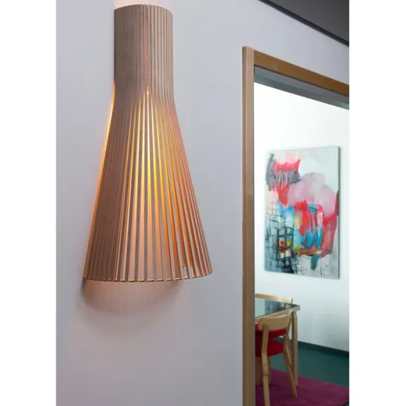 Secto vägglampa, valnöt 60cm